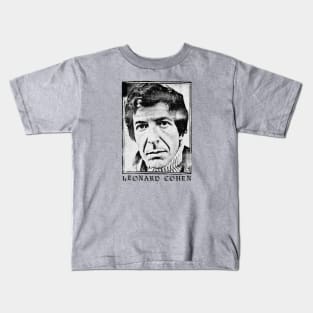 Leonard cohen/Aesthetic art for fans Kids T-Shirt